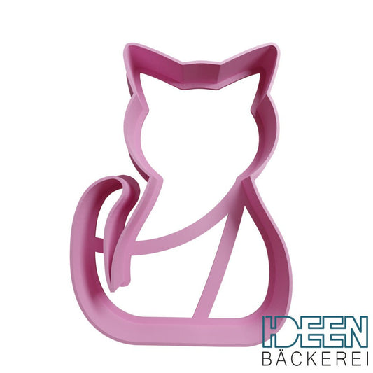 Keksausstecher Katze 8cm hoch Ausstechform, verschiedene Farben möglich Ausstecher für Plätzchen Kekse Teig Knete