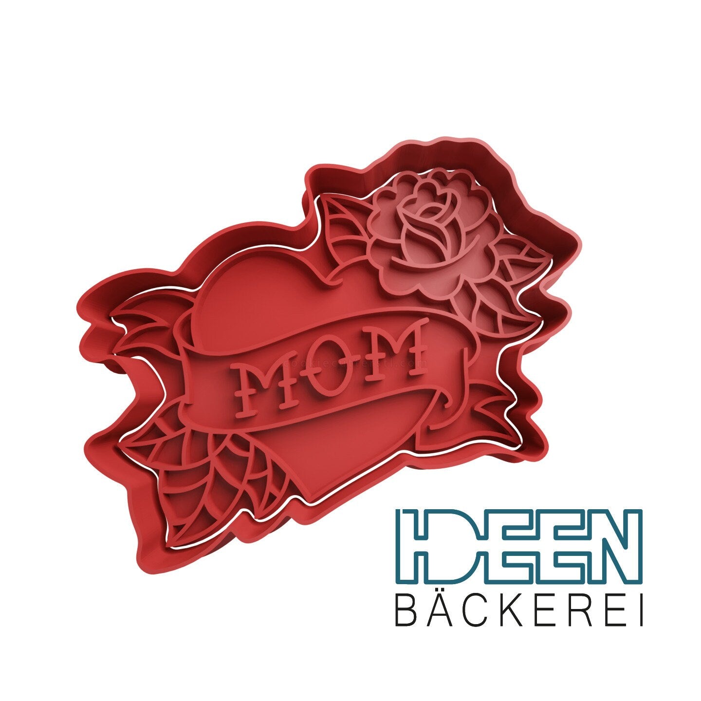 Keksausstecher Mom 8cm breit Muttertag Ausstechform, verschiedene Farben möglich Ausstecher für Plätzchen Kekse Teig Knete