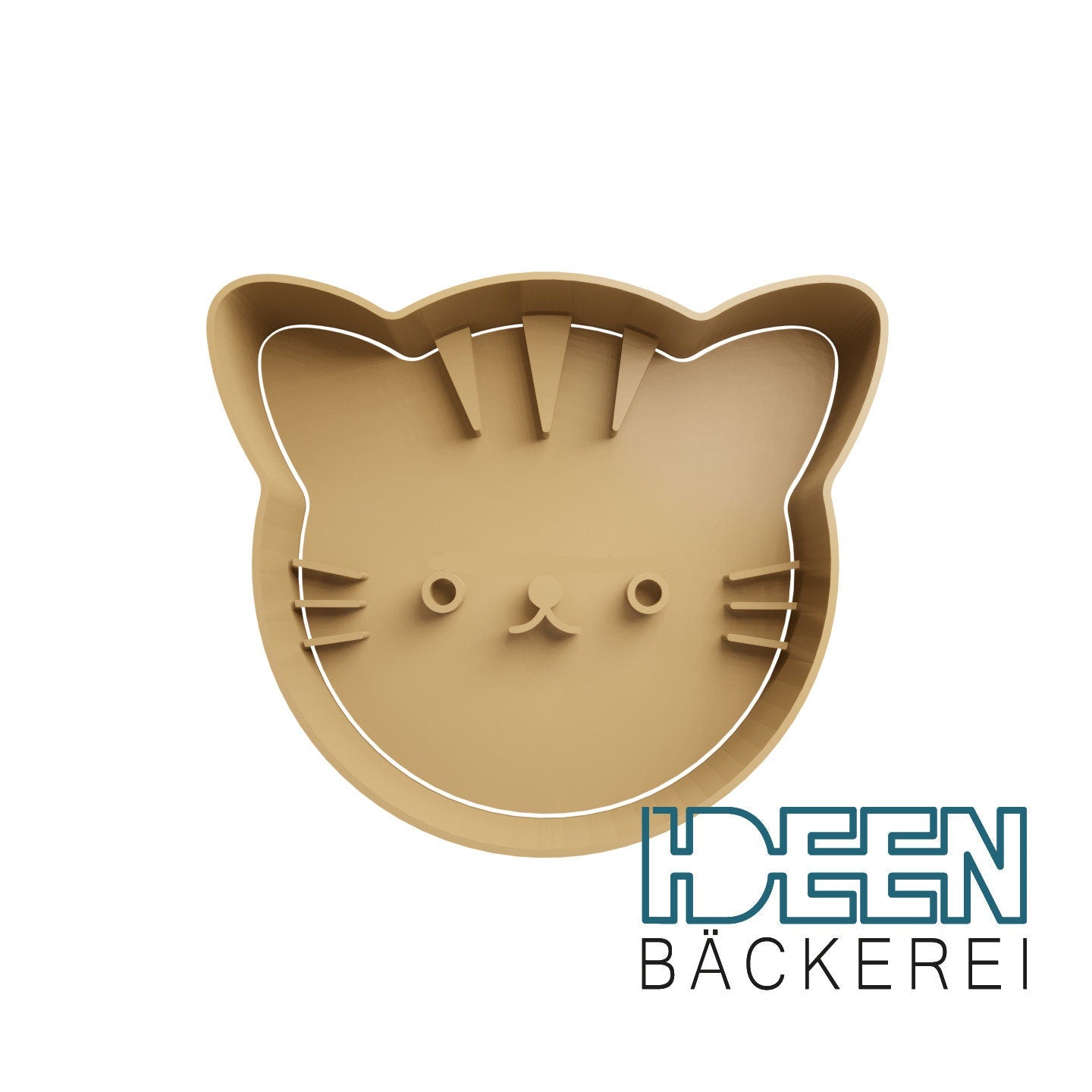 Keksausstecher Katze Kitten 6cm breit Ausstechform, verschiedene Farben möglich Ausstecher für Plätzchen Kekse Teig Knete